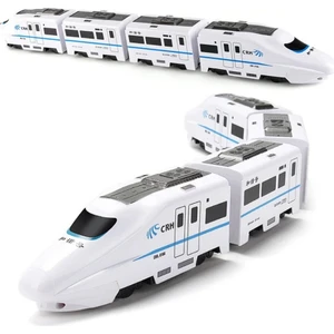 Işıklı Sesli Vagonlu Puzzle Raylı Oyuncak Yüksek Hızlı Tren Seti