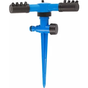 Saplamalı Kazıklı 2 Kollu Döner Sprink Püskürtme Fıskiye Sulama Aparatı