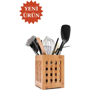 Bambu Kare Kaşıklık, Bambu Kutu, Kalemlik Depolama
