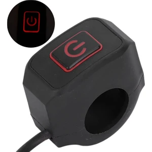 Mikron Devre Motosiklet LED Işıklı Gidon Aç Kapa Anahtarı Sis Lambası Far Işık Dörtlü Kontrol Düğmesi