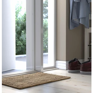 Kapı Önü Paspası 60X40 cm Ikea Jüt Örgü Paspas Kaymaz Taban Natürel Kahverengi