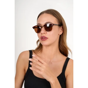 3201 Kahverengi 50 Olivier Philippe Clubmaster Güneş Gözlüğü