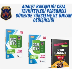 2025 CTE İdare Memuru GYS 3'lü Set