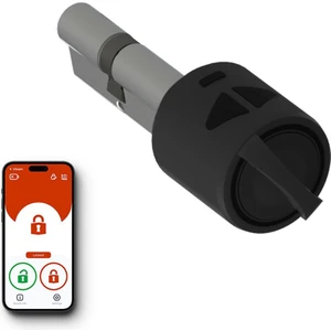 Utopic R Siyah Akıllı Kilit Telefondan Kontrol - Her Kapıya Deliksiz Montaj İmkanı (Yerli Üretim - Türk Malı)