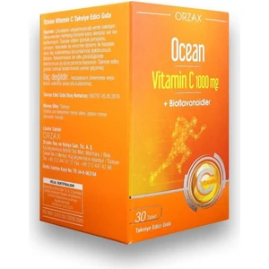 Vitamin C 1000 Mg 30 Tablet +Bioflavonoidler