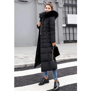 Günlük Kışlık Tam Boy Şişme Kadın Mont BT180SIYAH22