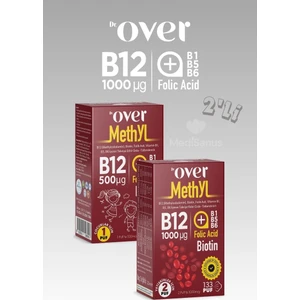 Dr. Over B12 (Methyl) Plus - B12 Vitamini, Biotin, Folik Asit, Vitamin B1, Vitamin B5, Vitamin B6 Içeren Takviye Edici Gıda, Sprey, 20 ml - 2 Kutu