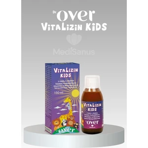 Dr. Over Vitalizin Kids L-lizin, L-arjinin, Inositol, Fosfotidilserin, Vitamin ve Mineralleri İçeren Takviye Edici Gıda - 1 kutu