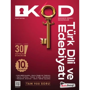 Kafa Dengi Yayınları   (Sınıf: 10)   Türk Dili ve Edebiyatı Kod 30 Deneme