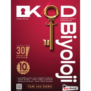 Kafa Dengi Yayınları   (Sınıf: 10)   Biyoloji Kod 30 Deneme