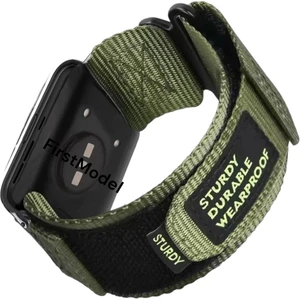 Huawei Watch Fit 2 Uyumlu Premium Cırtlı Bant Kordon Haki