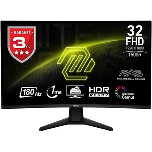 Msı 31.5" Va Mag 32C6 1ms 180HZ Hdmı-Dp Kavıslı Gamıng Monitör 2560X1440