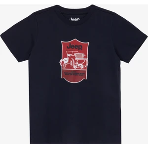 Baskılı Lacivert Erkek Çocuk T-Shirt J5SB-TST7768