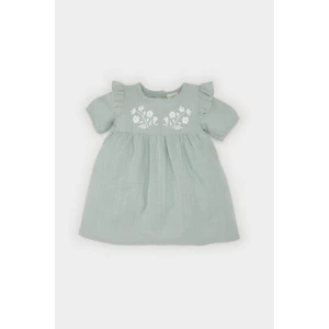 Kız Bebek Kısa Kollu Flamlı Poplin Elbise E5815A525SP