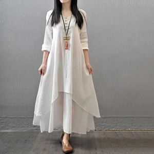 Günlük Yazlık Salaş Kadın Iki Katlı  Elbise BT225BYZ