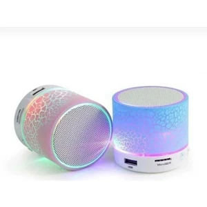 Işıklı Taşınabilir Bluetooth Wireless Hoparlör Kablosuz Ses Bombası