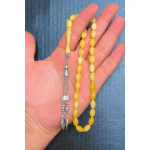 Erkek Beyrut Damla Benzetme Model Sürmeli Toz Kehribar Tesbih BT020