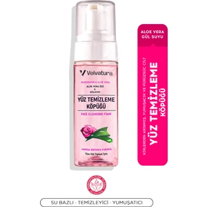 Gül Suyu ve Aloe Vera Yüz Temizleme Köpüğü Arındırıcı ve Ferahlatıcı