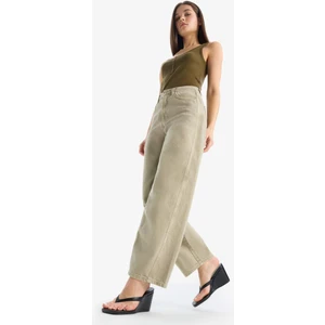 Afra x Defacto Coool Baggy Fit Kışlık Gabardin Pantolon Yıkamalı Normal Bel E4307AX25SP