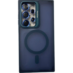 S23 Ultra Kılıf Magsafe Şarj Özellikli Standlı Protective Kapak - Lens Koruma