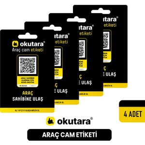 Araç Cam Etiketi Numaratör (Qr Kimlik) - Ömür Boyu Lisans