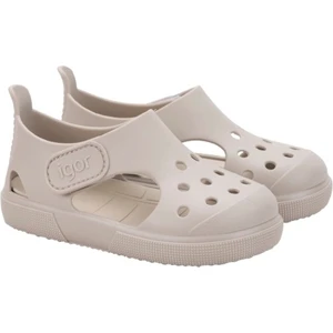 Bej Renk Igor Surfı S10343 Çocuk Sandalet %100 Pvc Malzeme Cırtlı Kapama Erkek Çocuk İçin