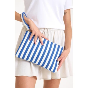 Premium Kadın Pamuk Dokuma Astarlı Renkli Clutch Portföy El Çantası