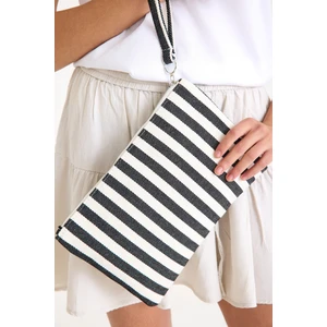 Premium Kadın Pamuk Dokuma Astarlı Renkli Clutch Portföy El Çantası