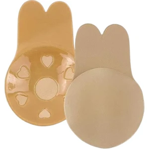 Göğüs Ucu Kapatıcı Tavşan Kulak Stil Kendinden Yapışkanlı Göğüs Şekillendirici Hayalet Sütyen Sütyen