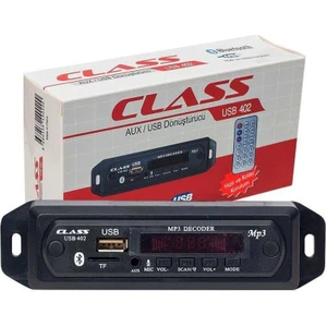 USB - 402 Araç Için Mikrofonlu Usb-Aux-Sd Kart Çevirici Modül