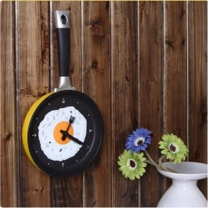 Büro Ev Ofis Dekoru Için Yumurta Tavası Tipi Mutfak Duvar Saati