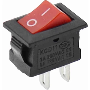 2 Pin Kırmızı Anahtar Switch Mini Buton Kcd1 Plastik Açma Kapama On / Off 5A 220V 10A 125V Latch