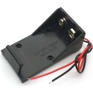 9V Pil Yuvası Kablolu Kolay Taşınabilir Batarya Pil Kutusu