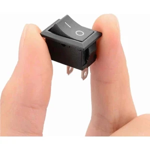 2 Pin Siyah Anahtar Switch Mini Buton Kcd1 Plastik Açma Kapama On / Off