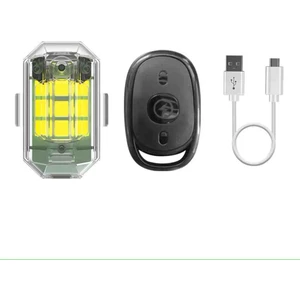 Uzaktan Kumandalı Motosiklet,bisiklet Şarj Edilebilir Çakar LED 7 Renk Modlu LED Işık,uyarı Işığı