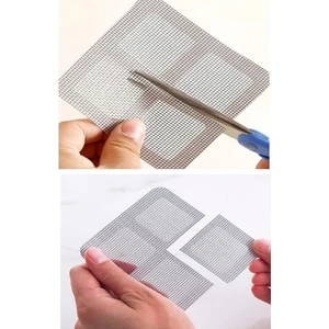 10 Adet Yapışkanlı Kesilerek Kullanılabilir Yırtık Kapı-Pencere Sinekliği Onarım Tamir Bandı