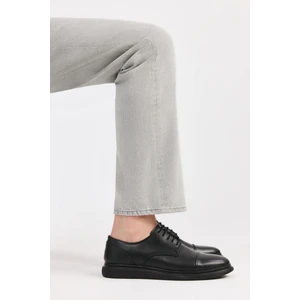 Yaya By Hotiç Erkek Deri Siyah Hafif Tabanlı Klasik Ayakkabı