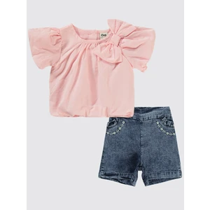 Civil Baby Kız Bebek Şortlu Takım 6-18 Ay Pembe