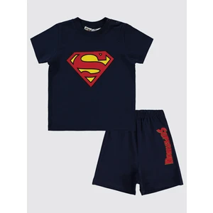 Erkek Bebek Şortlu Takım 6-18 Ay Lacivert