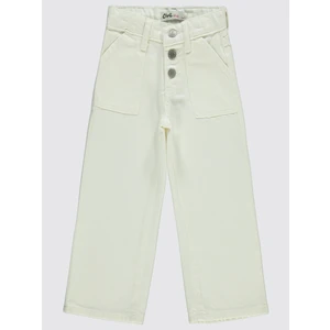 Civil Girls Kız Çocuk Pantolon 2-5 Yaş Beyaz