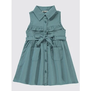 Civil Girls Kız Çocuk Elbise 2-5 Yaş Petrol Yeşili
