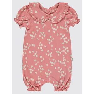 Civil Baby Kız Bebek Patiksiz Tulum 6-18 Ay Gül Kurusu