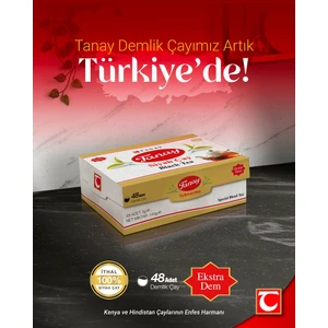 Demlik Poşet Çay 3 gr x 48 Li 144 gr Yaprak Çayı Siyah ithal Süzen Black Tea