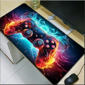 Sge Teknoloji 70X30 cm 3D Oyun Konsolu Tasarımı Kaydırmaz Taban Speed Yüzey Oyuncu Mouse Pad Gaming