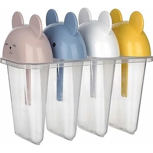 Sevimli Figürlü Meybuz Dondurma Kalıpları - 4 Adet