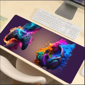 Sge Teknoloji 70X30 cm 3D Gamepad Kulaklık Tasarımı Kaydırmaz Taban Speed Yüzey Oyuncu Mouse Pad Gaming