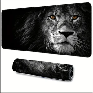 Sge Teknoloji 70X30 cm Aslan Temalı Kaydırmaz Taban Speed Yüzey Oyuncu Mouse Pad Gaming