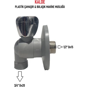 Plastik Pprc Çamaşır Musluğu 3/4"x1/2"