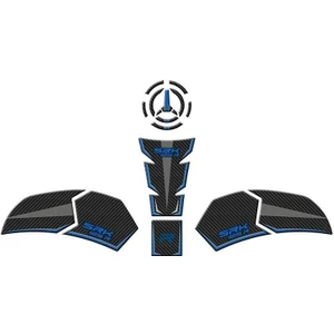 Gogo Premium Gogo Rks Srk 125 R (2023-2025) Tank Pad Set 002 Karbon/mavi