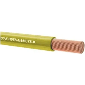 Kablo Yanmaz 4 mm Çok Telli Tek Damarlı Sarı 10 Metre Top